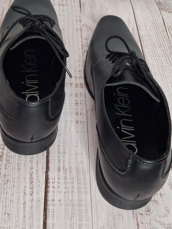 Calvin Klein Brodie Men\'s Black Leather Dress Shoes Size 11.5 main image 7